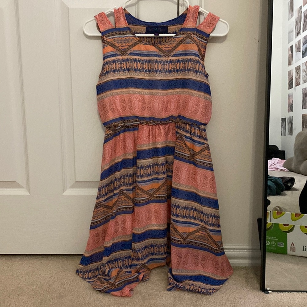 Bohemian style mid length dress
